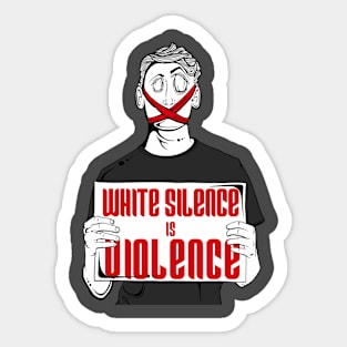 WHTSLNC Sticker